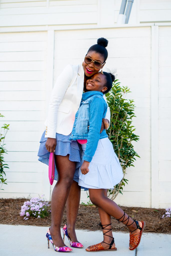 Flared Skirts for Women styled for Spring by top Atlanta fashion blogger, Hurry in Time