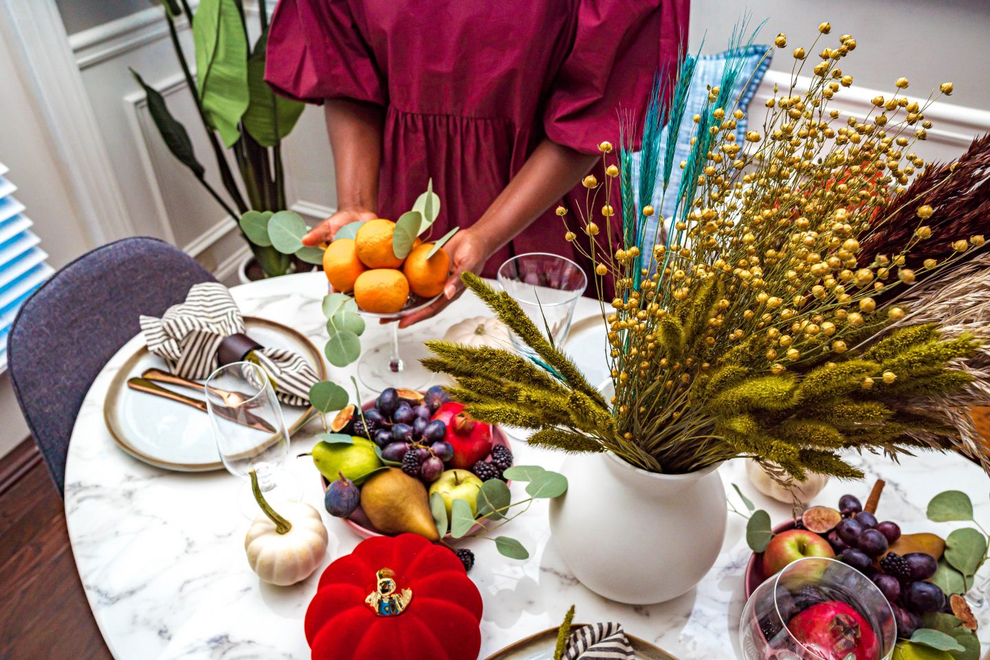 Thanksgiving Tablescape For $100 or Less featured by top Atlanta lifestyle blogger, Hurry in Time