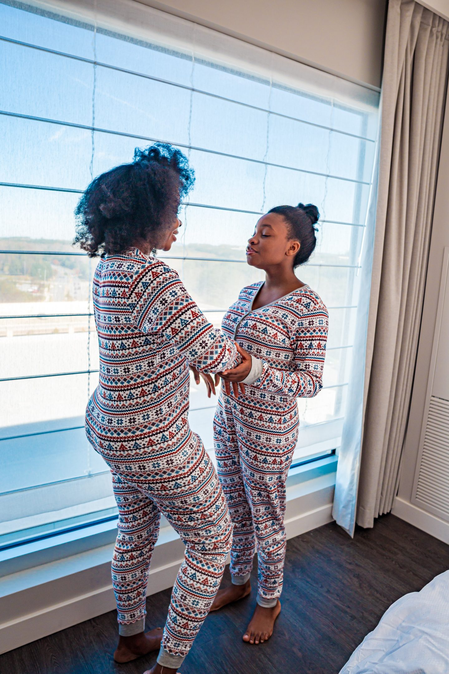 Theo + Leigh Christmas Pajamas styled by top Atlanta lifestyle blogger, Felicia McCall